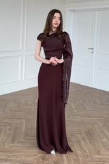 Chiffon One Shoulder Formal Dress