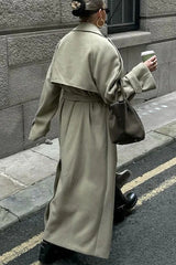 Vintage Double Breasted Belted Overcoat