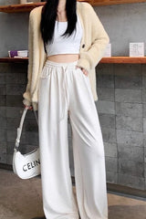 Relaxed Casual Drapey Knit Pants