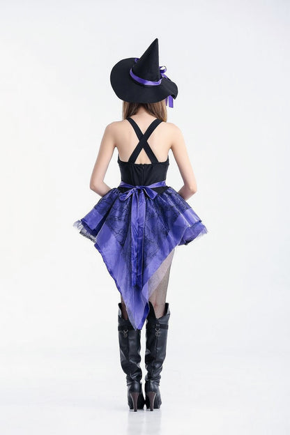 Purple Tailcoat Witch Halloween Costume