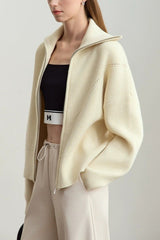 Slouchy High Neck Loose Solid Sweater