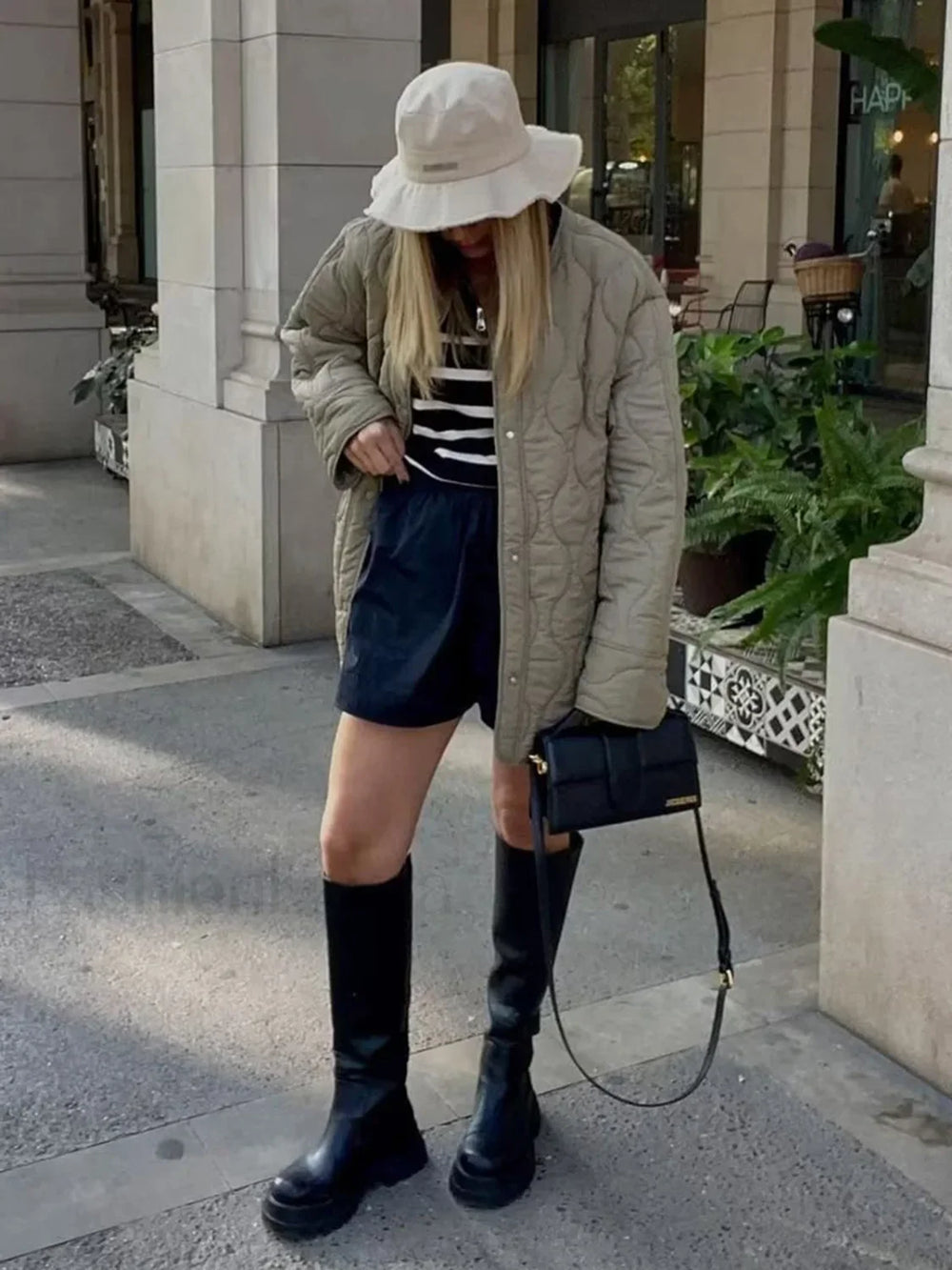 Effortless Quilted Graceful Puffer Coat Winter Coats