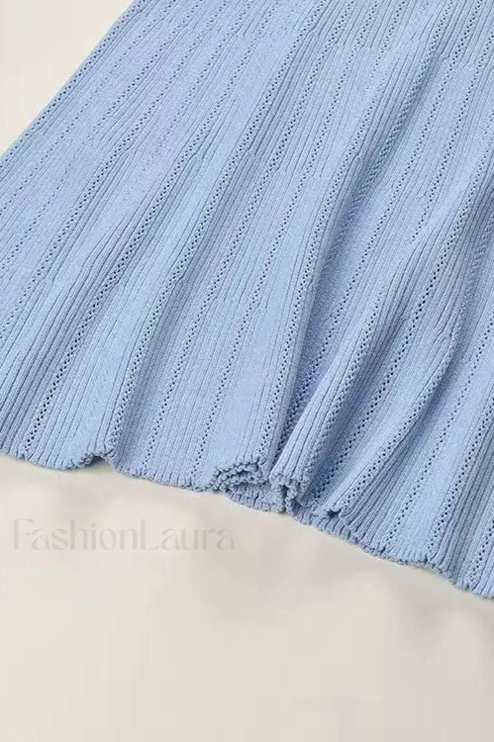 Elegant Lotus Leaf Hem Knit Cardigan