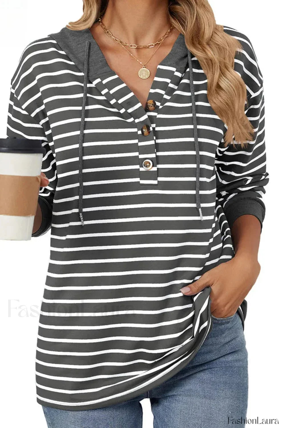 European Fashion Hooded Patchwork Hoodie Grey / S