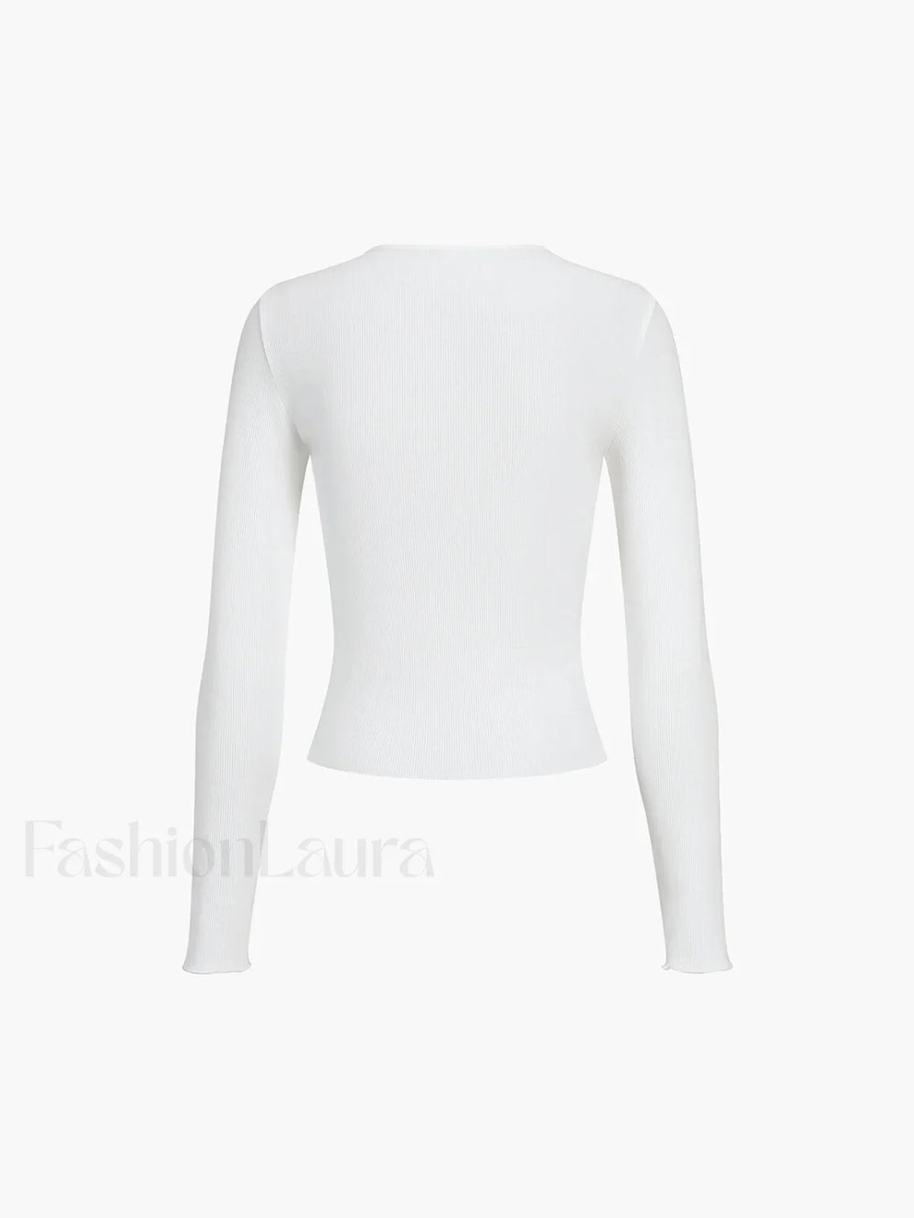 Everyday Rib Long Sleeve Top T Shirts