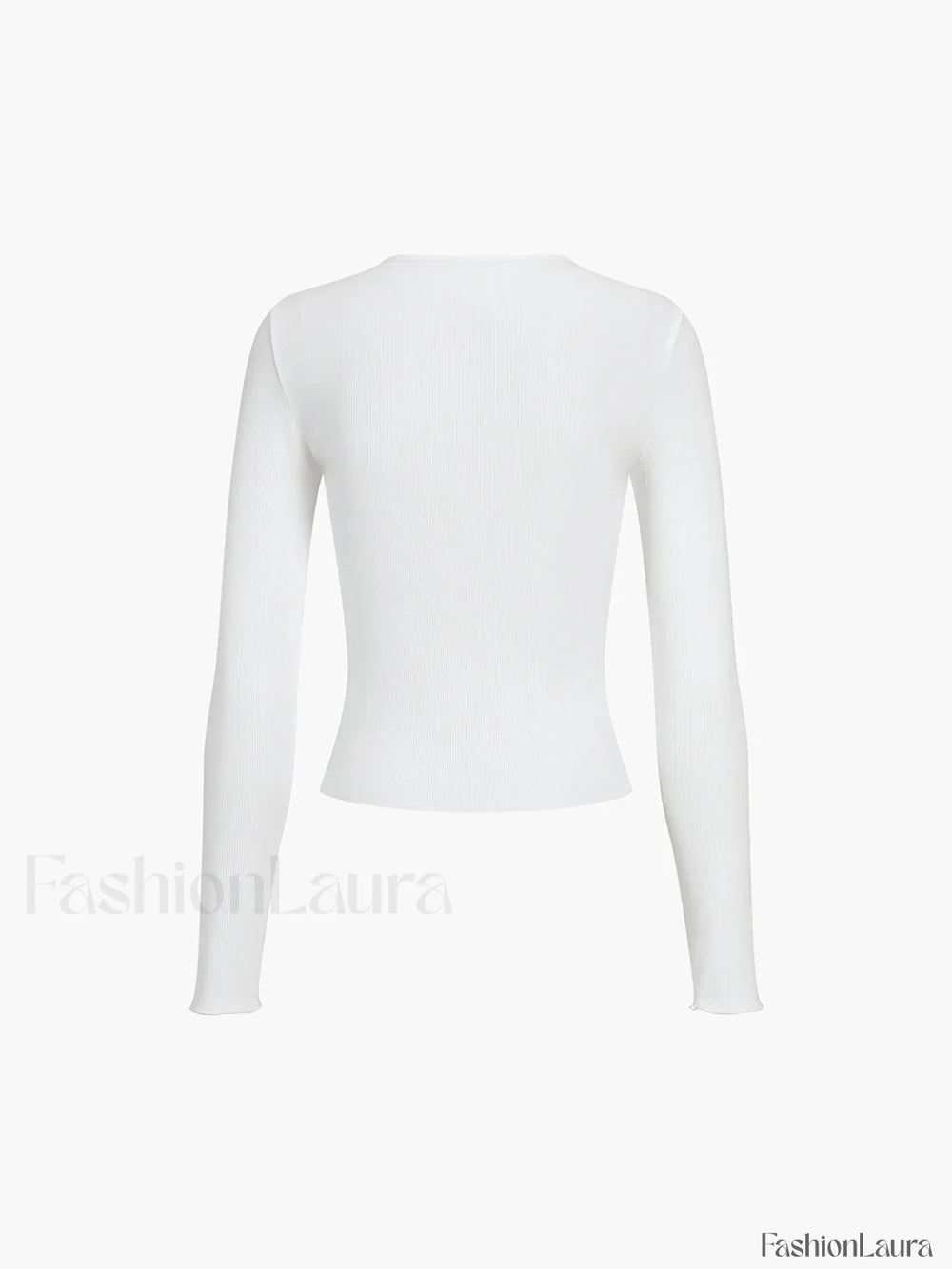 Everyday Rib Long Sleeve Top T Shirts