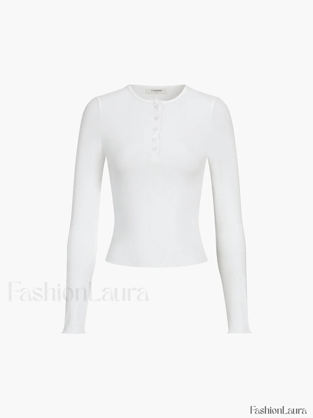 Everyday Rib Long Sleeve Top T Shirts