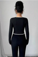 Ribbed Cropped Knit Top