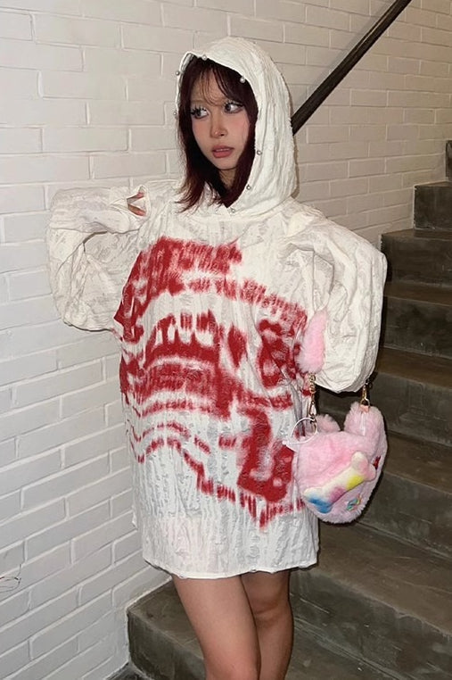 Rock Punk Pearl Button Hoodie