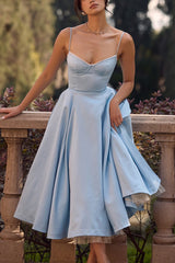 Maxi V-Neck Puff Party Dress