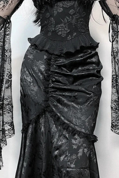 Halloween Pleated Gothic Skirt