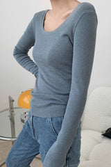 Elegant Turtleneck Bodycon Knit Top