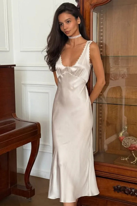 Lace Patchwork Sheath Midi Dress