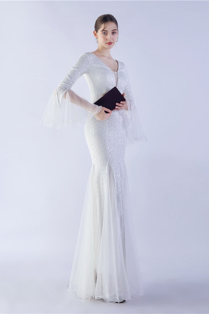 Sequin Ruffled Mesh Party Dress