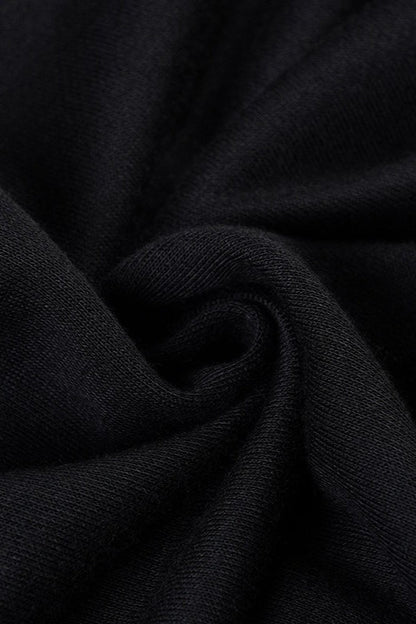 Dark Style Letter Print Rhinestone Hoodie