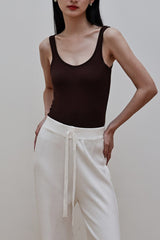 Sleeveless Wool Blend Knit Top