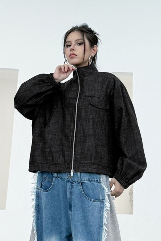 Denim Workwear Lapel Jacket