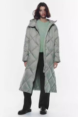 Padded Longline Hooded Puffer Coat coats