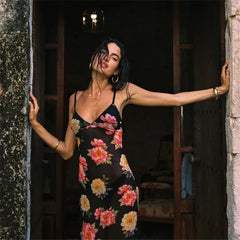 Fairy Grunge Strappy Floral Dress