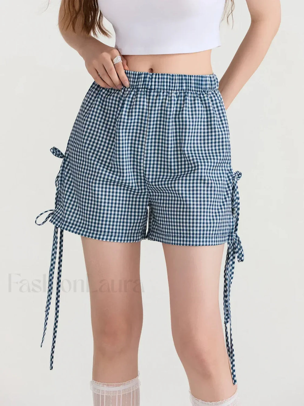 Fairycore Cute Bowknot Casual Loose Fit Streetwear Short