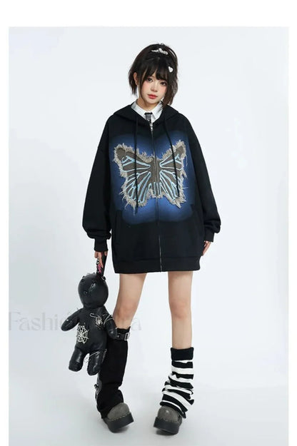 Fall Retro American Street Hoodie