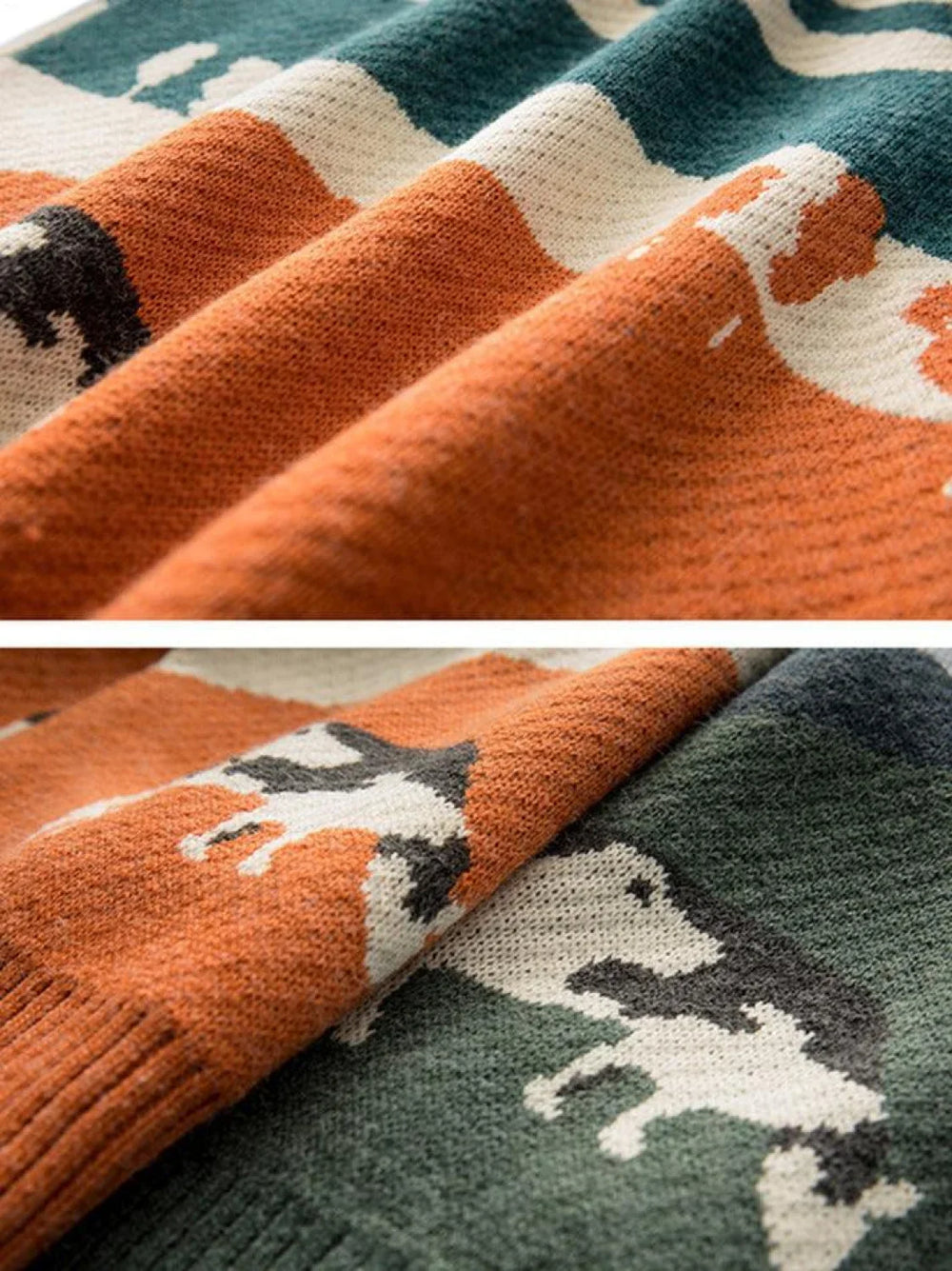 Farm Land Jacquard Knit Sweater Sweaters