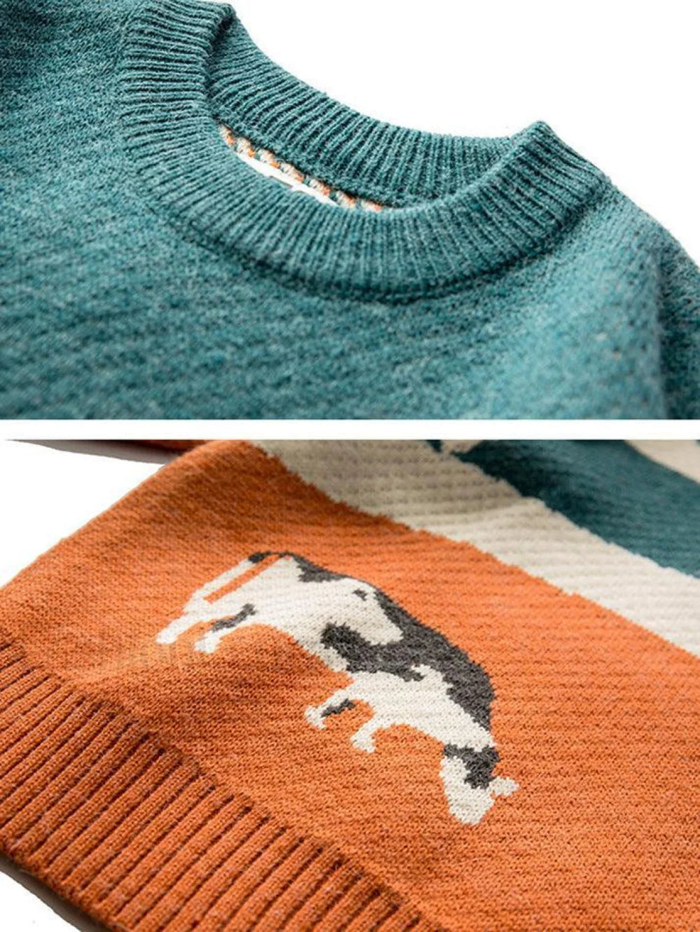 Farm Land Jacquard Knit Sweater Sweaters