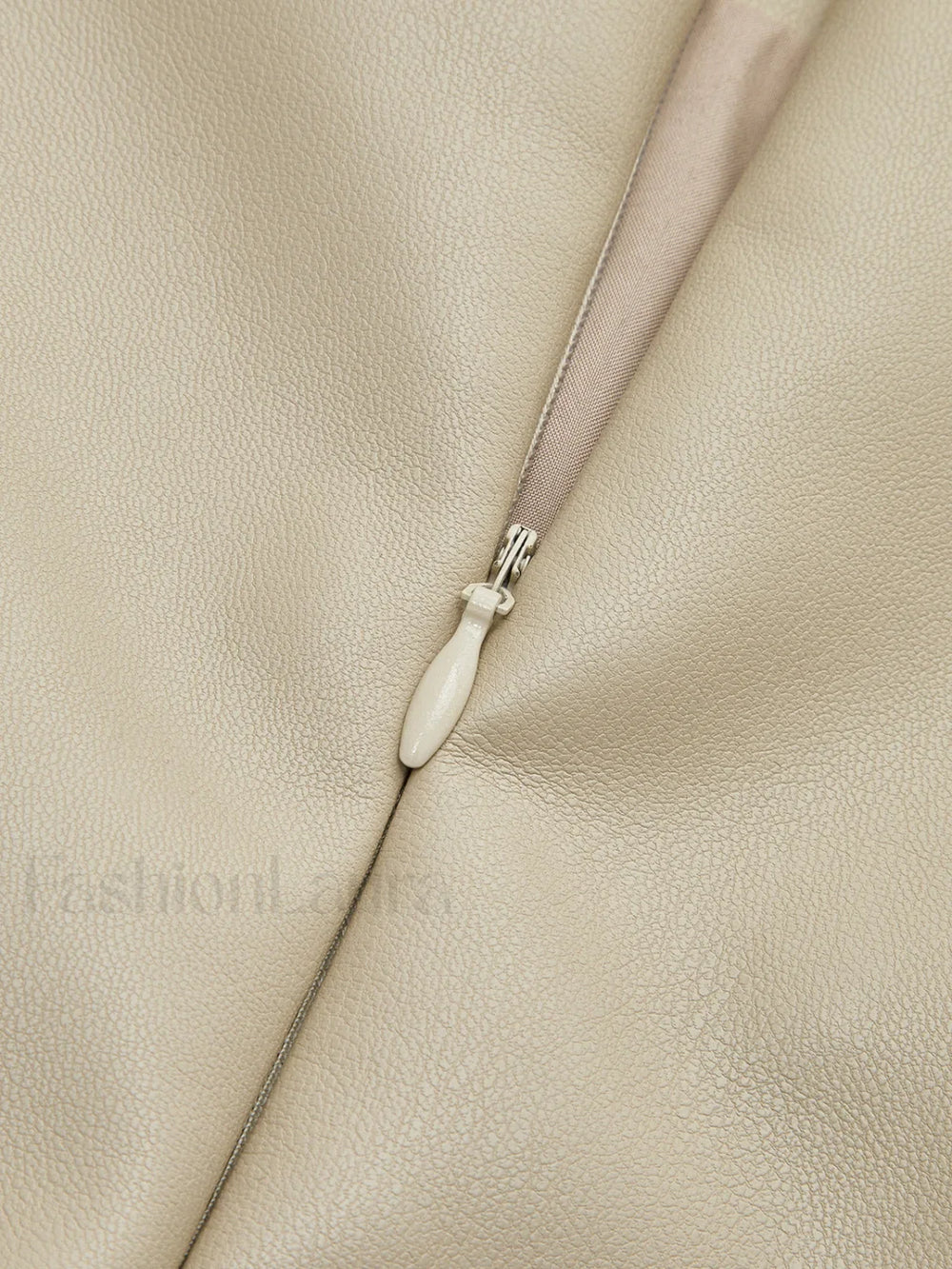 Faux Leather Piping Sit Midi Skirt Skirts