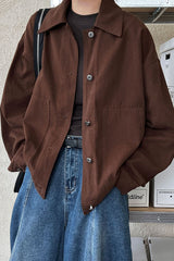 Utility Lapel Fleece Jacket