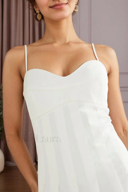 Fishbone Tube Top Sleeveless Waist Flared Maxi Dress