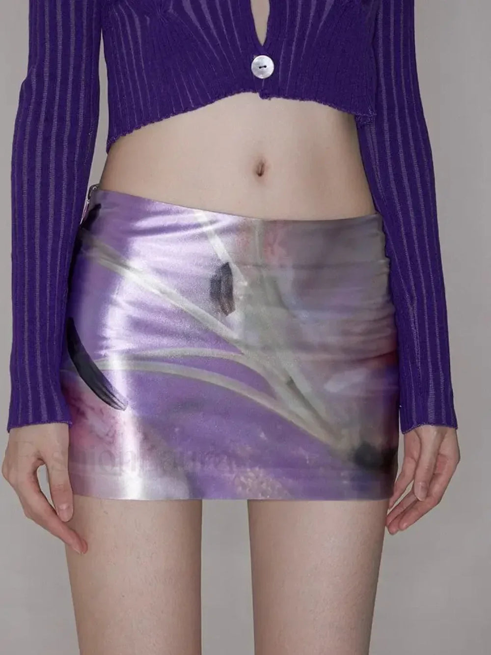 Floral Acetate Fanny Pack Skirt