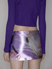 Floral Acetate Fanny Pack Skirt