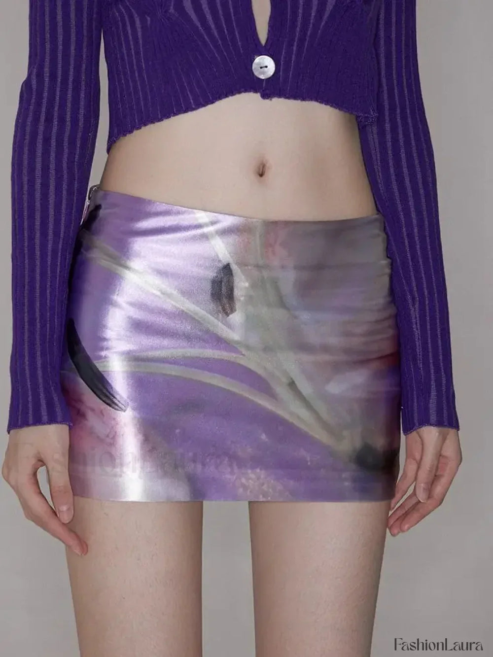 Floral Acetate Fanny Pack Skirt