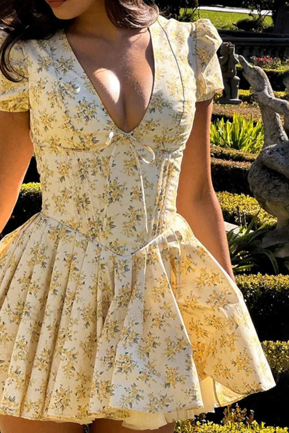 Floral Princess Gauze Sweet French Mini Dress