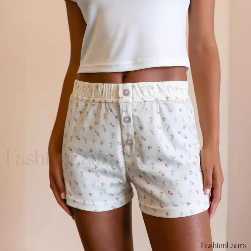 Floral Print Comfortable Pajamas Short