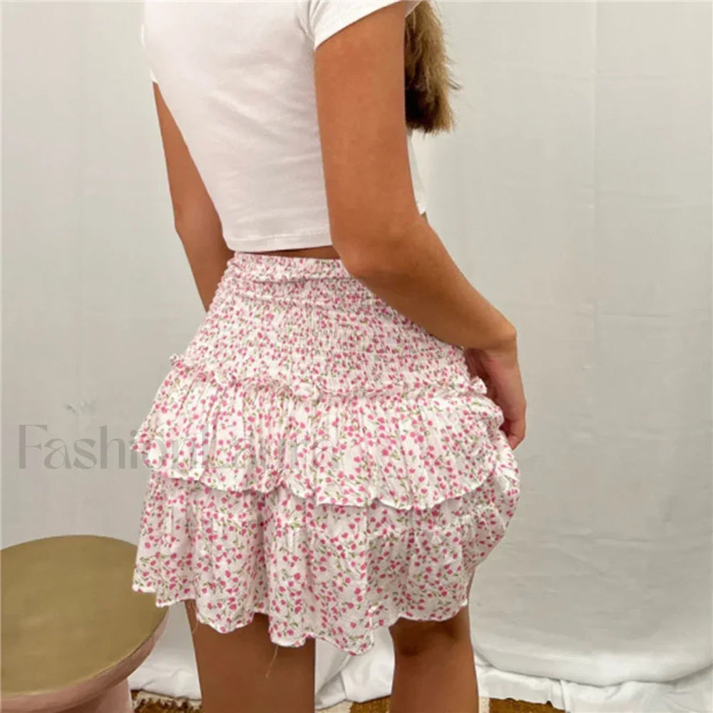 Floral Print Tennis Tutu Skirt