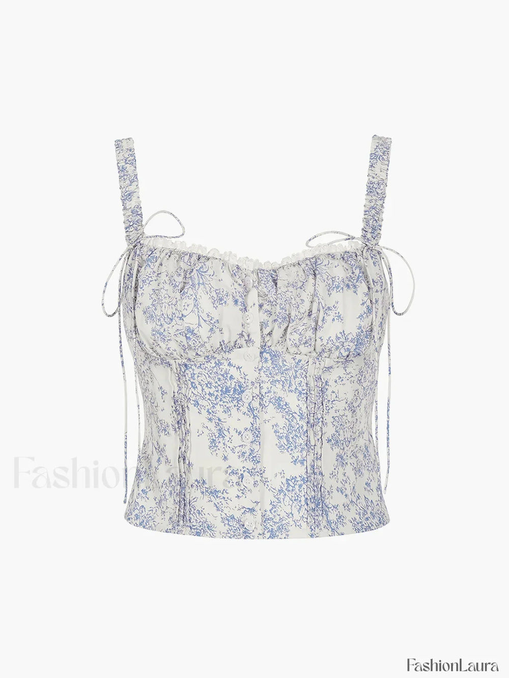 Floral Printed Graceful Cami Top Tank Tops & Camis