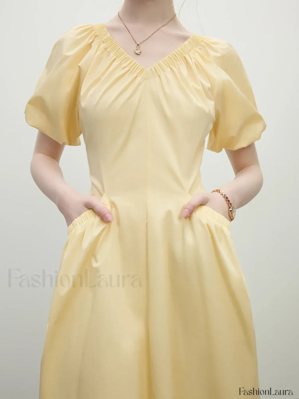 French Waist Slim Midi Dress