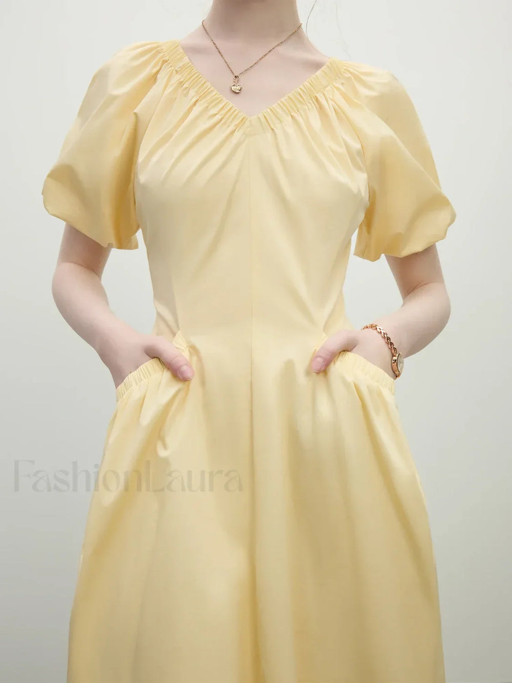 French Waist Slim Midi Dress