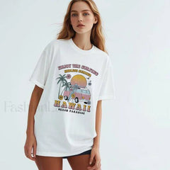 Hawaii Funny Western Rodeo Graphic T Shirt