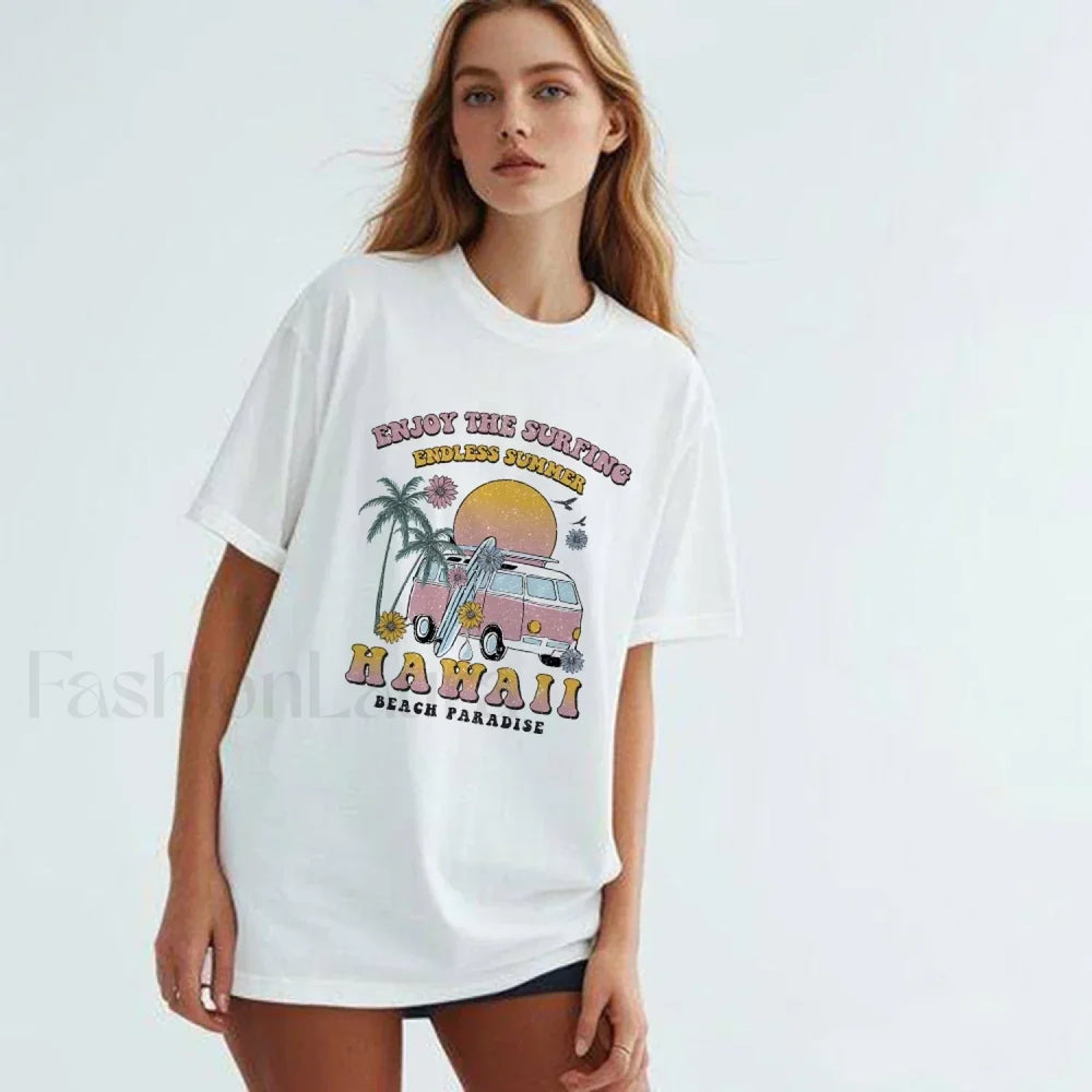 Hawaii Funny Western Rodeo Graphic T Shirt