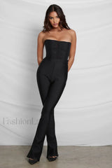Haze High Waist Trendy Bandage Pants Black S Bottom