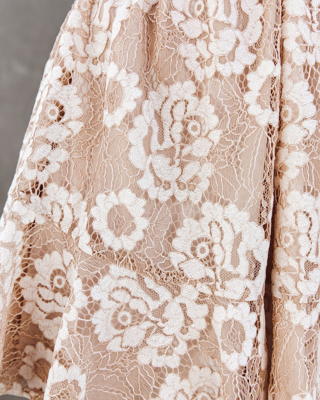 Heroic Lace Tie Dress - Cream