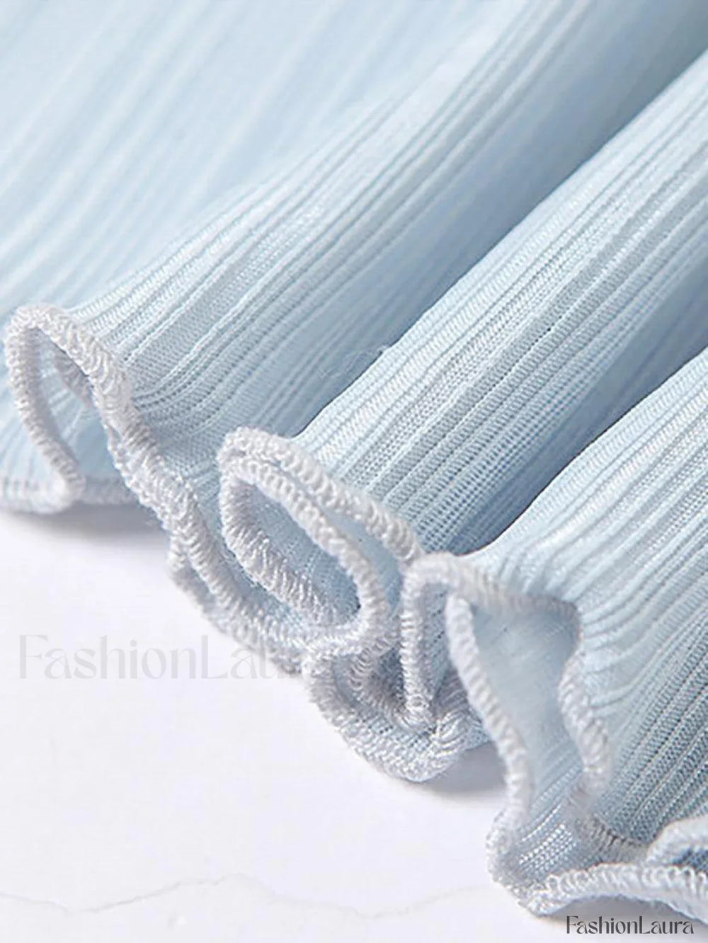 High Neck Semi Sheer Knit Top Tops&Tees