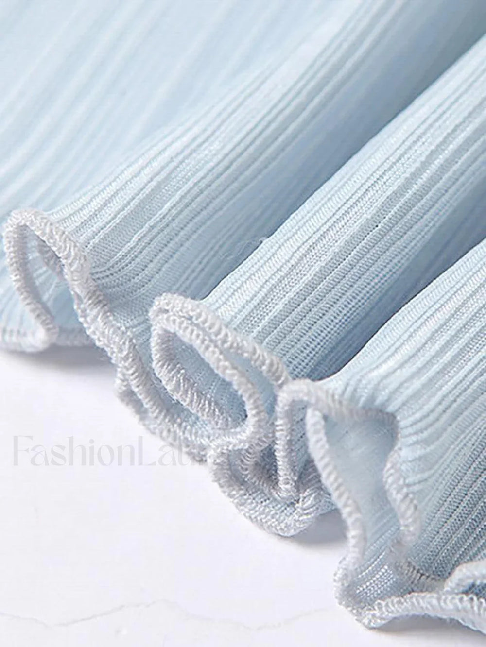 High Neck Semi Sheer Knit Top Tops&Tees