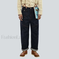 High quality jeans with suspenders jeans