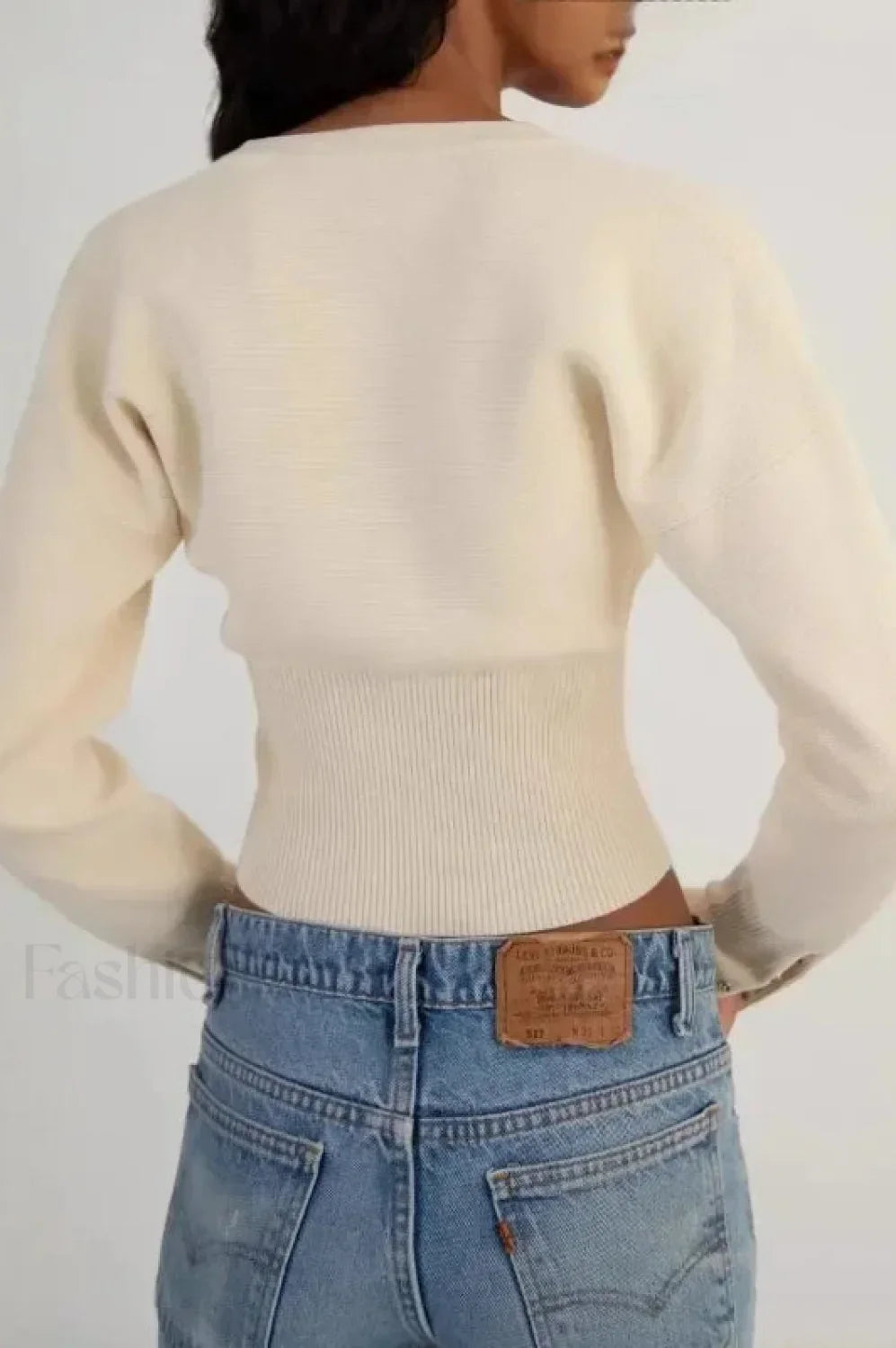 High Waist Slim Fit Cardigan