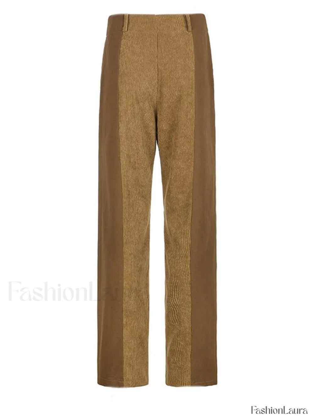 High Waist Y2K Corduroy Loose Pants Khaki / S Pants