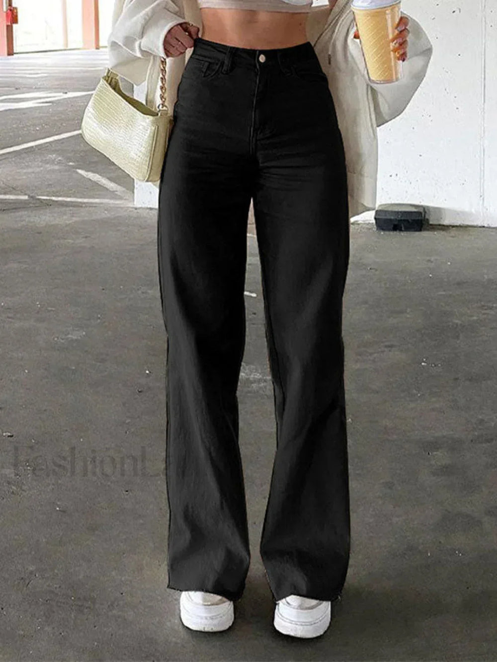 High Waisted Solid Flare Jeans Flare Jeans