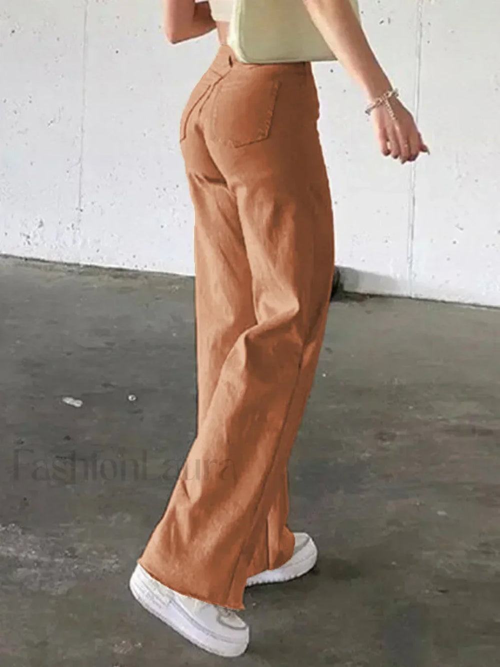 High Waisted Solid Flare Jeans Flare Jeans